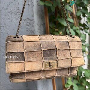 Chanel Suede Patchwork Reissue 225 Single Flap Shoulder Bag